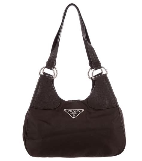 prada hang tag train silver black|antique Prada handbags.